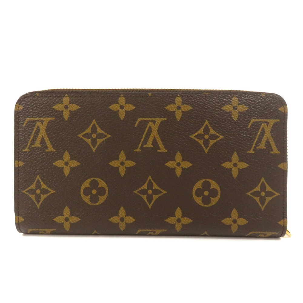 Louis Vuitton Monogram Canvas Wallet Long Wallet Zippy Brown